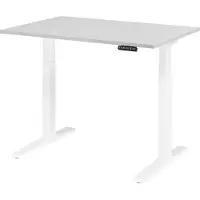Hjh OFFICE PRO XMKA 12 W | 120x80 | elektrisch h?henverstellbar - Grau 120 x 80 elektrisch h?henverstellbar