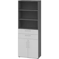 Hammerbacher Kombischrank 6 OH 968K2 Graphit/Grau