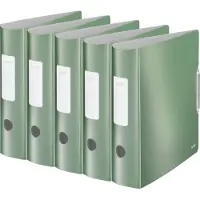 Leitz Ordner Active Style, DIN A4, Rückenbreite 82 mm, 5 Stück, seladon grün