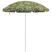 vidaXL Garten-Sonnenschirm 170T Polyester Tarnung
