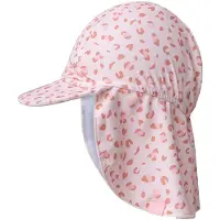 Swim Essentials Sonnenhut mit Nackenschutz Pink Leopard Gr. 44/46