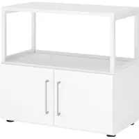 Hammerbacher Regal/Türen, 2OH, weiss/weiss
