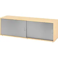 Hammerbacher Sideboard 1,5OH, Ahorn/Silber
