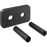 Bruckner WICHER Rosette für Mittelanschluss 50mm, Schwarz matt