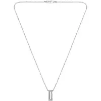 BOSS Kette mit Anhänger "CANDOR JEWELRY", silber (edelstahlfarben), Halsketten, Edelstahl, L: 70 B: 2mm, Kette mit Anhänger, B:2mm