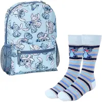 Cerda Stitch Stitch Design-set Mit Freizeitrucksack Und Gestreiften Socken