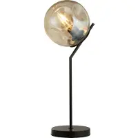 Searchlight Schwarze Tischlampe Punch Design