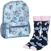 Cerda Stitch Stitch Freizeit-rucksack Und Socken Mit Gesichtsdesign-set