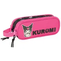 Hello Kitty Kuromi Doppel-Federmäppchen, Rosa-schwarz