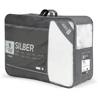 Spessarttraum Faserdecke Silber Füllung: 100% Polyester Bezug: 100% Baumwolle Größe 135 x 200 cm Wärmeklasse extrawarm