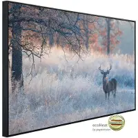 Papermoon Infrarotheizung »EcoHeat - Hirsch in Landschaft«, Matt-Effekt - bunt