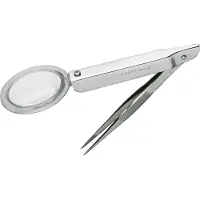 WERO Splitterpinzette mit Lupe, rostfrei, 9 cm 1 St