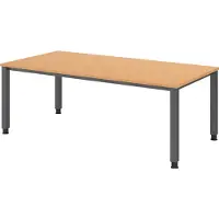 Hammerbacher Schreibtisch 4Fuss eckig 200x100cm Buche