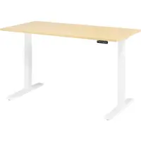 Hjh OFFICE PRO XMKA 16 W | 160x80 | elektrisch h?henverstellbar - Ahorn 160 x 80 elektrisch h?henverstellbar