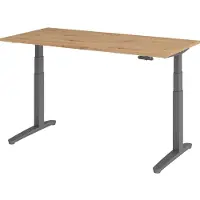 Hammerbacher Sitz-Steh-Schreibtisch el.160x80cmAsteic/Grap