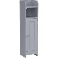 Vasagle Badezimmerschrank schmal mit Tür BBC310P36