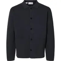 Selected Homme Herren Pullover & Cardigans Slhmike Light Ls Knit Relaxed Polo Cardigan - Donkerblauw - Größe M