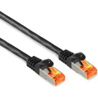 S-Conn S/CONN 08-26075, 10 m, Cat6a, S/FTP (S-STP), RJ-45, RJ-45, Schwarz