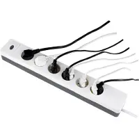 REV COMBINI Mehrfachsteckdose mit Schalter, Kabel 1,4m, weiß