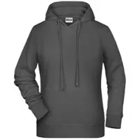 James & nicholson Damen Raglan Kapuzen Sweater Hoodie 8023 graphite (solid) XXL