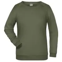 James & nicholson Damen Raglan Sweater Sweatshirt JN793 olive 3XL