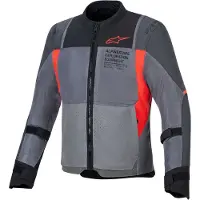 Alpinestars ST-2 Air Motorrad Textiljacke, grau/rot, M
