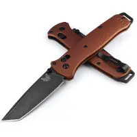 Benchmade Bailout MagnaCut Battlewash DLC Taschenmesser, burnt copper aluminum