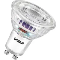 Osram Energy Class LED-Reflektor-Lampe PAR16 mit 4.7 W, 850 lm, warmweiß (2700 K) aus klarem bleifreiem Glas mit GU10 Sockel in der , 50 mm Durchmesser, IP20.