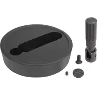 Kipp HANDRAD D1=100, FORM:B PASSB.M.NUT, M. QUERBOHR., D2=12, ALUMINIUM SCHWARZ, KOMP:THERMOPLAST, STAHLTEILE: STAHL,