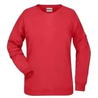 James & nicholson Damen Raglan Sweater Sweatshirt 8021 red 3XL