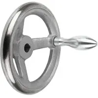 Kipp Handrad DIN 950 Ø 315 Grauguss Passbohrung mit Nut 30H7