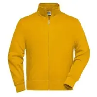 James & nicholson Unisex Sweatjacke mit Stehkragen JN836 gold yellow 6XL