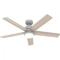 HUNTER FANS Deckenventilator Giannis Grau mit LED & Fernbedienung