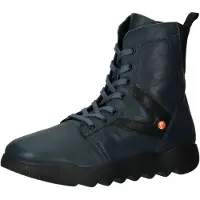 Softinos Schnürstiefelette "Stiefelette Leder/Textil"