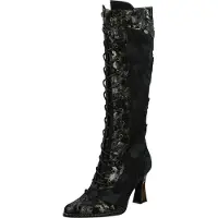 LAURA VITA Oanelo 02 Damenschuhe Schaftstiefel Schwarz Freizeit