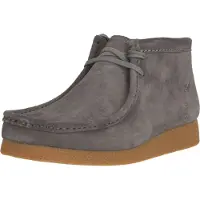 Clarks Herren Evo Wallabee Schuhe Graues Wildleder