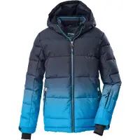 Killtec Jungen KSW 382 Jacke in Daunenoptik mit Kapuze und Schneefang 42453 neon blue : 140 : neon blue Farbe: neon blue Größe: 140