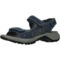 Imac Trekkingsandalen aus Leder mit Klettverschlüssen und schockabsorbierender Sohle