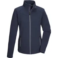 Killtec Strickjacke "KOW 2 WMN FLX JCKT" Damen Powerstretchjacke mit 2-Wege-Stretch und Kinnschutz.