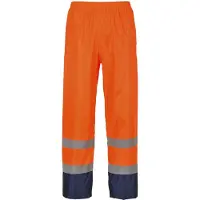Portwest Warnschutz Regenhose H444" 190T Essentials - Orange/Marine XXXL"