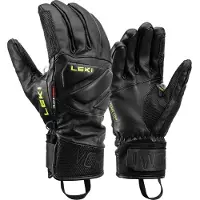 LEKI Handschuhe WCR Venom Speed 3D black-ice lemon - 8,0
