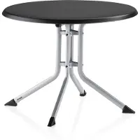 Kettler Boulevard Kettalux Klapptisch 85 cm silber/anthrazit, rund, Aluminium/Kettalux