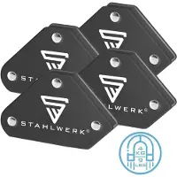 Stahlwerk Schweisswinkel 4er Set Magnet 4 kg 9 lbs Schweissmagnet Magnetwinkel