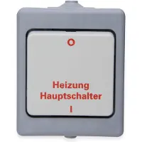 Kopp 567348009 Heizungshauptschalter Aufputz-Feuchtraum Standard