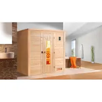 Weka Premium-Massivholzsauna 45 mm BERGEN 2 HT x B x T x H x 196 x 195 x 205