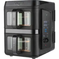 Salter Heißluftfritteuse Verticook 91 (2x4,5I) schwarz