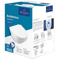 Villeroy & Boch Architectura Combi-Pack, wandhängend, mit TwistFlush CeramicPlus