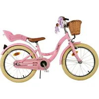 Sans marque Blossom Kinderfahrrad - Mädchen - 18 Zoll - Rosa