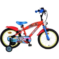 Volare Paw Patrol Kinderfahrrad - Jungen - 16 Zoll - Rot - Zwei Handbremsen