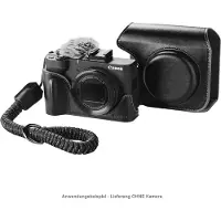 SmallRig 5386 Ledertaschen-Set für Canon PowerShot V1, schwarz